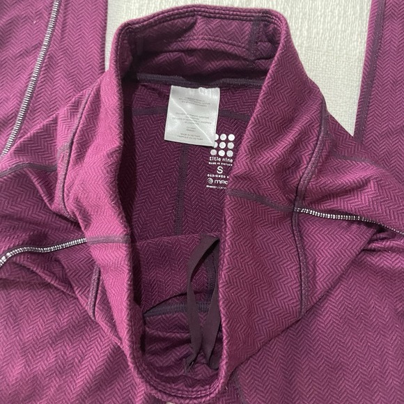 Title Nine leggings Pants Purple Herringbone Women's Small Activewear  Gym - Picture 4 of 9